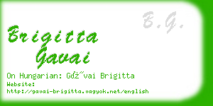 brigitta gavai business card